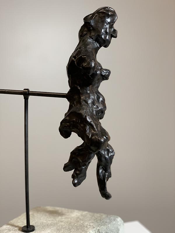 02 bronze, untitled (woman with one leg up)